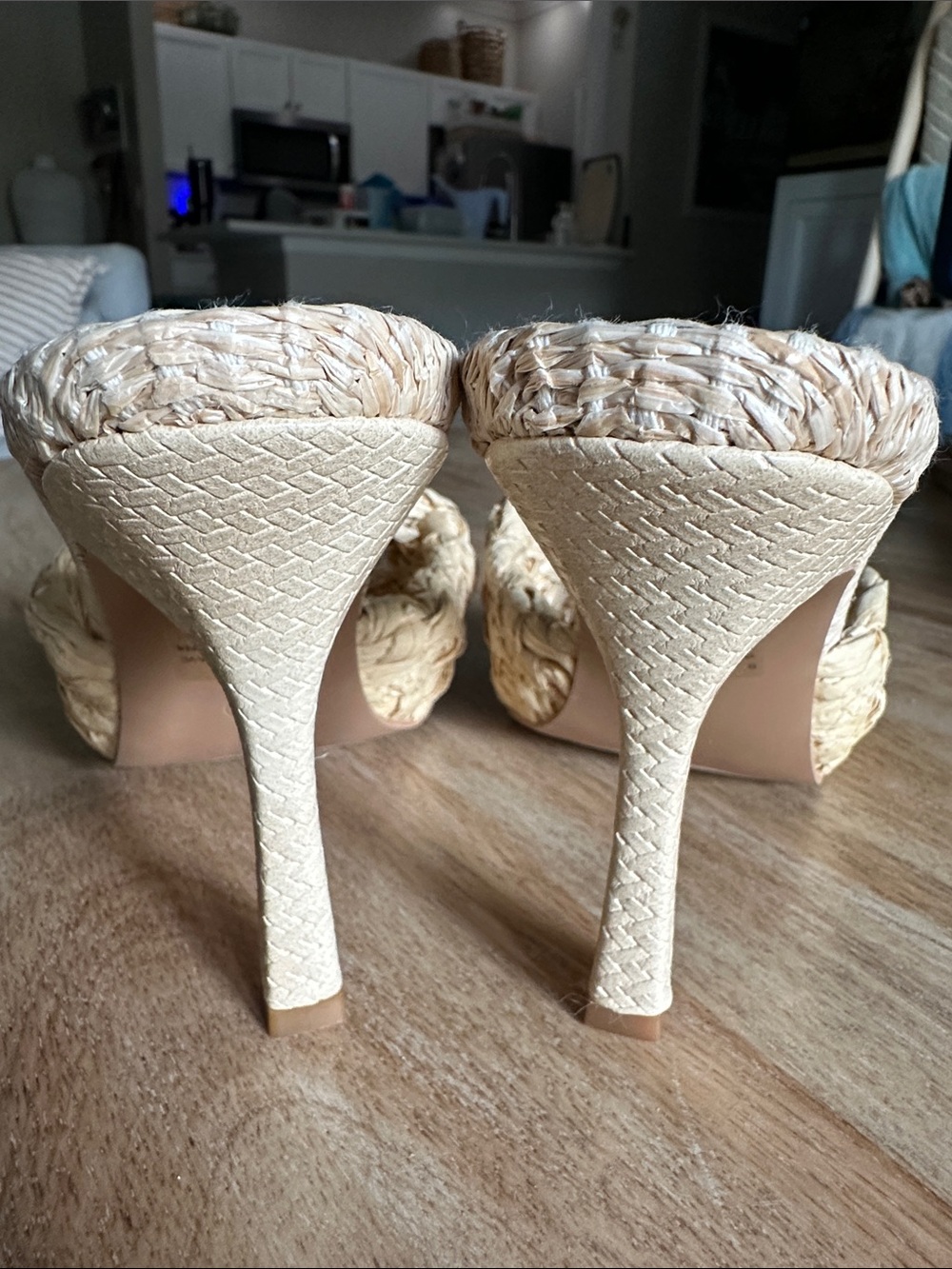 Cape Robbin Natural Braided Raffia Slide Mule - Picture 8 of 8